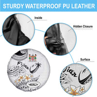Fijian Traditional Culture Spare Tire Cover Tapa Tribal Tattoos LT03 - Polynesian Pride
