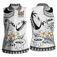 Fijian Traditional Culture Women Sleeveless Polo Shirt Tapa Tribal Tattoos LT03 - Polynesian Pride