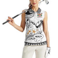Fijian Traditional Culture Women Sleeveless Polo Shirt Tapa Tribal Tattoos LT03 - Polynesian Pride