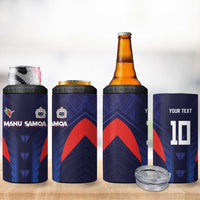 Custom Rugby Samoa 4 in 1 Can Cooler Tumbler Siva Tau Spirit Sporty Vibes LT03 - Polynesian Pride