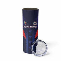 Custom Rugby Samoa Skinny Tumbler Siva Tau Spirit Sporty Vibes LT03 - Polynesian Pride
