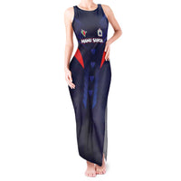 Custom Rugby Samoa Tank Maxi Dress Siva Tau Spirit Sporty Vibes - Polynesian Pride