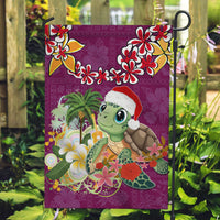Hawaii Honu Mele Kalikimaka Garden Flag Santa Tropical Flower Aloha Summer Pink Version LT03 Garden Flag Pink - Polynesian Pride