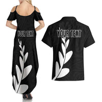 Personalised New Zealand Canoeing Special Jersey Couples Matching Summer Maxi Dress and Hawaiian Shirt LT03 - Polynesian Pride