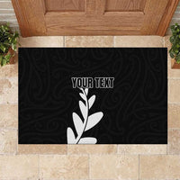 Personalised New Zealand Canoeing Special Jersey Rubber Doormat