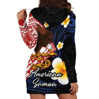 American Samoa Flag Day Hoodie Dress Polynesian Tatau Art and Plumeria LT03 - Polynesian Pride