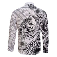Guam-Land of the Chamorro Family Matching Off The Shoulder Long Sleeve Dress and Hawaiian Shirt Polynesian Tattoo Style Hibiscus and Plumeria Art LT03 - Polynesian Pride