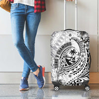 Guam-Land of the Chamorro Luggage Cover Polynesian Tattoo Style Hibiscus and Plumeria Art LT03 - Polynesian Pride