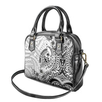 Guam-Land of the Chamorro Shoulder Handbag Polynesian Tattoo Style Hibiscus and Plumeria Art LT03 - Polynesian Pride