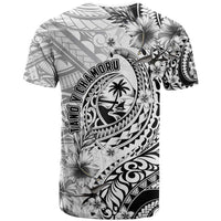 Guam-Land of the Chamorro T Shirt Polynesian Tattoo Style Hibiscus and Plumeria Art LT03 - Polynesian Pride