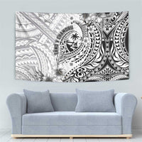 Guam-Land of the Chamorro Tapestry Polynesian Tattoo Style Hibiscus and Plumeria Art LT03 - Polynesian Pride