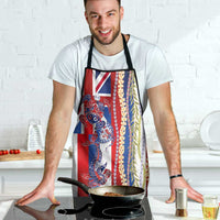 Hawaiian Sea Animals Apron with Lei and Flag Style