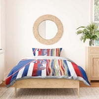 Hawaiian Sea Animals Bedding Set with Lei and Flag Style