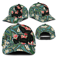 Hawaiian Taro Leaves and Ohia Lehua Classic Cap Polynesian Tribal Art Tropical Plants Motifs Colorful LT03 - Polynesian Pride