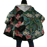 Hawaiian Taro Leaves and Ohia Lehua Cloak Polynesian Tribal Art Tropical Plants Motifs Colorful LT03 - Polynesian Pride