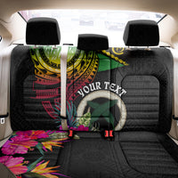 Personalised Vanuatu 44th Anniversary Back Car Seat Cover Boars Tusk Tugeta Yumi Selebretem Indipendens Dei LT03 - Polynesian Pride