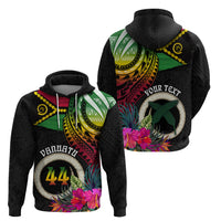 Personalised Vanuatu 44th Anniversary Hoodie Boars Tusk Tugeta Yumi Selebretem Indipendens Dei LT03 - Polynesian Pride