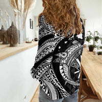 Aloha Hawaii Hammerhead Shark Women Casual Shirt Black Kakau and Polynesian Tattoo LT03 - Polynesian Pride