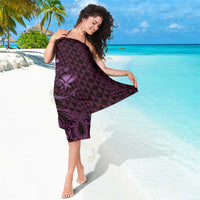 Aloha Hawaii Hammerhead Shark Sarong Purple Kakau and Polynesian Tattoo LT03