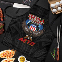 American Samoa Fautasi Apron Pago Pago Aeto and Iseula o le Moana of Fagatogo Black Color LT03 Black - Polynesian Pride