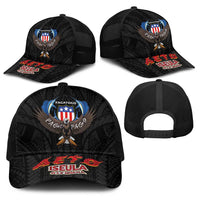American Samoa Fautasi Baseball Net Cap Pago Pago Aeto and Iseula o le Moana of Fagatogo Black Color LT03 - Polynesian Pride