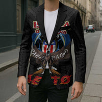 American Samoa Fautasi Blazer Pago Pago Aeto and Iseula o le Moana of Fagatogo Black Color LT03 - Polynesian Pride