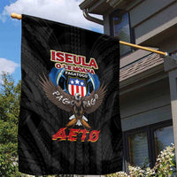 American Samoa Fautasi Garden Flag Pago Pago Aeto and Iseula o le Moana of Fagatogo Black Color LT03 - Polynesian Pride