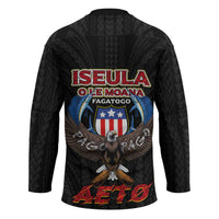 American Samoa Fautasi Hockey Jersey Pago Pago Aeto and Iseula o le Moana of Fagatogo Black Color LT03 - Polynesian Pride