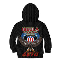American Samoa Fautasi Kid Hoodie Pago Pago Aeto and Iseula o le Moana of Fagatogo Black Color LT03 - Polynesian Pride