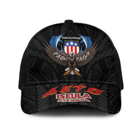 American Samoa Fautasi Mesh Trucker Cap Pago Pago Aeto and Iseula o le Moana of Fagatogo Black Color LT03 One Size Black Black - Polynesian Pride