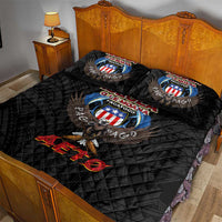 American Samoa Fautasi Quilt Bed Set Pago Pago Aeto and Iseula o le Moana of Fagatogo Black Color LT03 - Polynesian Pride
