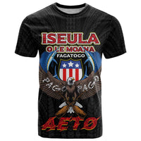 American Samoa Fautasi T Shirt Pago Pago Aeto and Iseula o le Moana of Fagatogo Black Color LT03 Black - Polynesian Pride