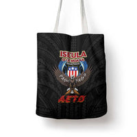 American Samoa Fautasi Tote Bag Pago Pago Aeto and Iseula o le Moana of Fagatogo Black Color LT03 - Polynesian Pride