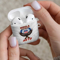 American Samoa Fautasi AirPods Case Pago Pago Aeto and Iseula o le Moana of Fagatogo White Color LT03 - Polynesian Pride