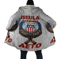 American Samoa Fautasi Cloak Pago Pago Aeto and Iseula o le Moana of Fagatogo White Color LT03 - Polynesian Pride