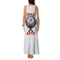 American Samoa Fautasi Family Matching Tank Maxi Dress and Hawaiian Shirt Pago Pago Aeto and Iseula o le Moana of Fagatogo White Color LT03 - Polynesian Pride