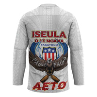 American Samoa Fautasi Hockey Jersey Pago Pago Aeto and Iseula o le Moana of Fagatogo White Color LT03 - Polynesian Pride