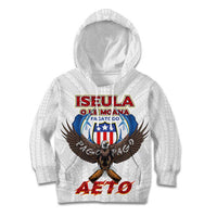 American Samoa Fautasi Kid Hoodie Pago Pago Aeto and Iseula o le Moana of Fagatogo White Color LT03 Hoodie White - Polynesian Pride