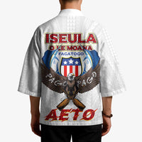 American Samoa Fautasi Kimono Pago Pago Aeto and Iseula o le Moana of Fagatogo White Color LT03 - Polynesian Pride