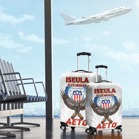 American Samoa Fautasi Luggage Cover Pago Pago Aeto and Iseula o le Moana of Fagatogo White Color LT03 - Polynesian Pride