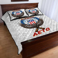 American Samoa Fautasi Quilt Bed Set Pago Pago Aeto and Iseula o le Moana of Fagatogo White Color LT03 - Polynesian Pride