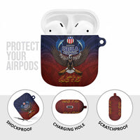 American Samoa Fautasi AirPods Case Pago Pago Aeto and Iseula o le Moana of Fagatogo Red-Blue LT03 - Polynesian Pride