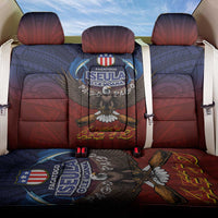American Samoa Fautasi Back Car Seat Cover Pago Pago Aeto and Iseula o le Moana of Fagatogo Red-Blue LT03 One Size Blue - Polynesian Pride