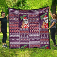 Hawaii Mele Kalikimaka Quilt Aloha and Christmas Elements Patchwork Pink Style LT03 - Polynesian Pride