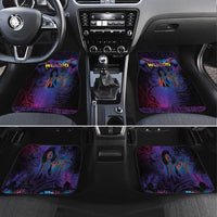 Aotearoa Arts Festival 2025 Car Mats Maori Music Art Dance - Rhythmic Vibes LT03 Set 4pcs Black - Polynesian Pride