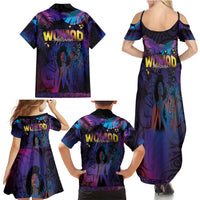 Aotearoa Arts Festival 2025 Family Matching Summer Maxi Dress and Hawaiian Shirt Maori Music Art Dance - Rhythmic Vibes LT03 - Polynesian Pride