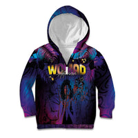 Aotearoa Arts Festival 2025 Kid Hoodie Maori Music Art Dance - Rhythmic Vibes LT03 Zip Hoodie Black - Polynesian Pride