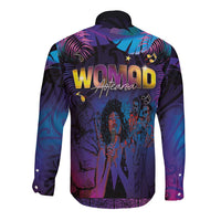 Aotearoa Arts Festival 2025 Long Sleeve Button Shirt Maori Music Art Dance - Rhythmic Vibes LT03 - Polynesian Pride