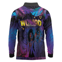 Aotearoa Arts Festival 2025 Long Sleeve Polo Shirt Maori Music Art Dance - Rhythmic Vibes LT03 - Polynesian Pride