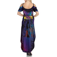 Aotearoa Arts Festival 2025 Summer Maxi Dress Maori Music Art Dance - Rhythmic Vibes LT03 - Polynesian Pride